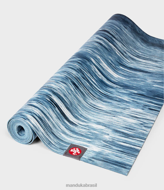unissex Manduka tapete de ioga de viagem eko ​​superlite 1,5 mm acessório 2DRT45 vazante em mármore (azul)